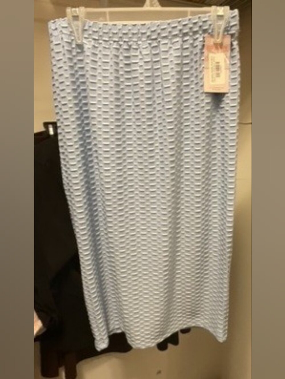 NWT Women's Baby Blue ZB Millie Waffle Knit Skirt - Large